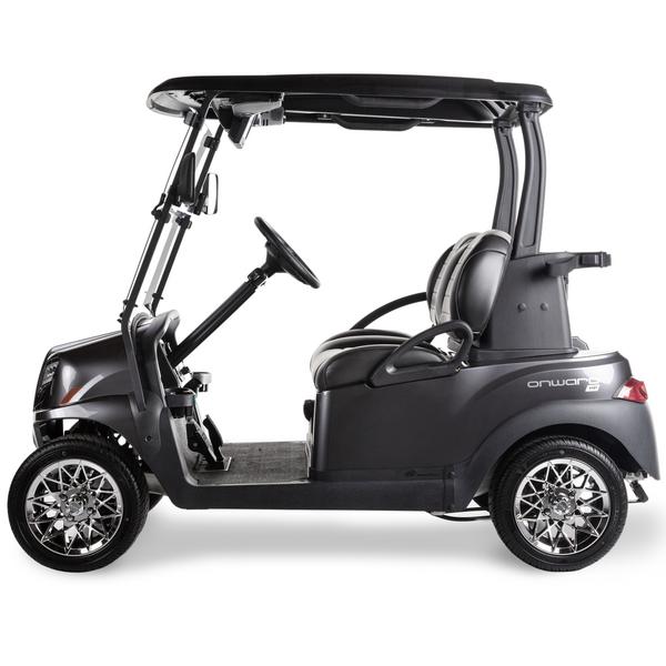 Sidebillede af en Onward-golfvogn fra Club Car.